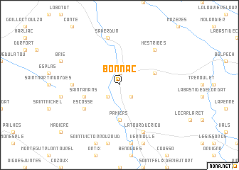 map of Bonnac