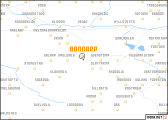 map of Bonnarp