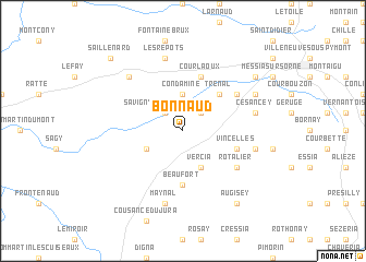 map of Bonnaud