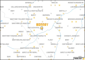 map of Bonnay