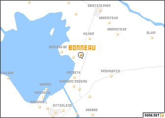 map of Bonneau