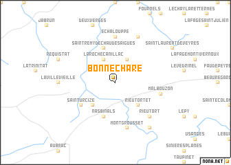 map of Bonnechare