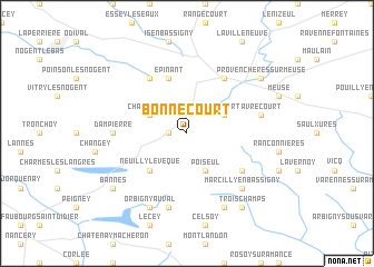 map of Bonnecourt