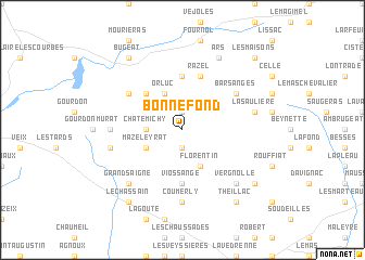 map of Bonnefond