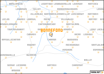 map of Bonnefond