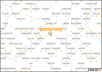 map of Bonnefond