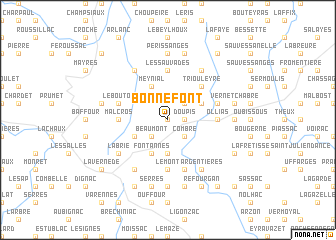 map of Bonnefont