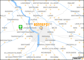 map of Bonnefoy