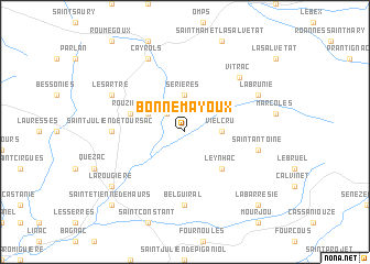 map of Bonnemayoux