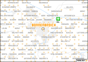 map of Bonnenbroich