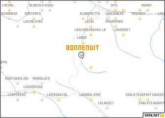 map of Bonnenuit