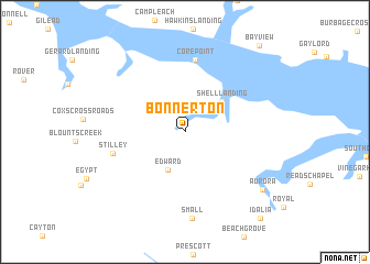 map of Bonnerton