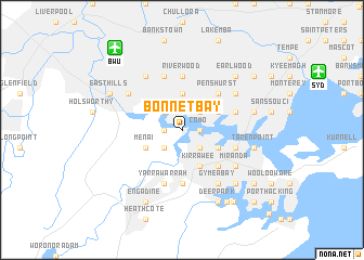 map of Bonnet Bay