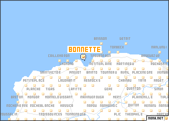 map of Bonnette