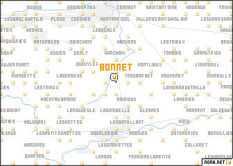 map of Bonnet