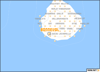 map of Bonneval