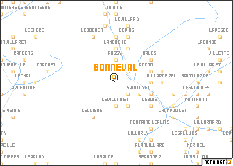 map of Bonneval