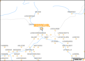 map of Bonneval