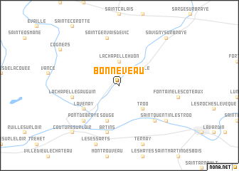 map of Bonneveau