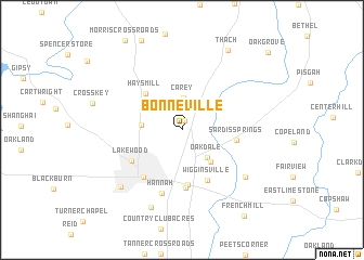 map of Bonneville