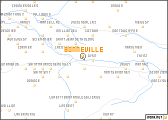 map of Bonneville