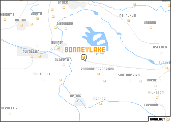 map of Bonney Lake