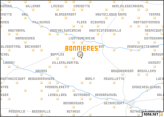 map of Bonnières