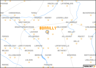 map of Bonnilly