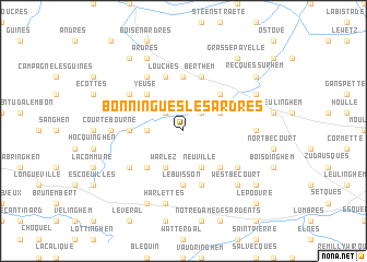 map of Bonningues-lès-Ardres