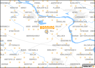 map of Bönning