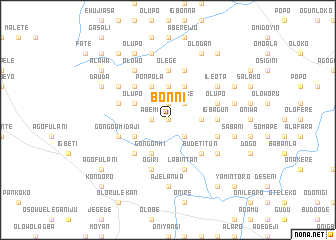 map of Bonni