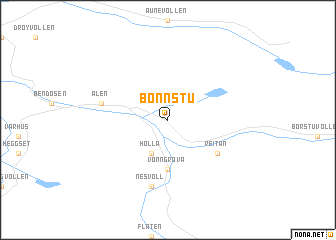 map of Bønnstu