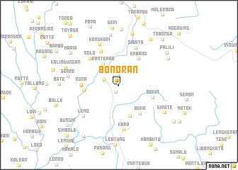 map of Bonoran