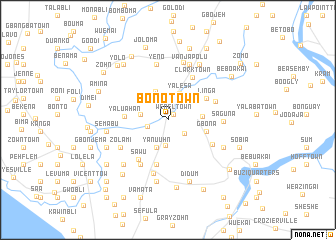 map of Bono Town