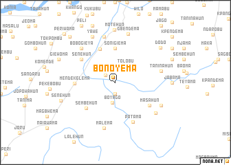map of Bonoyema