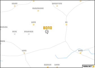 map of Bono
