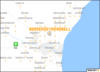 map of Bonrepós y Mirambell