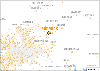 map of Bonsack