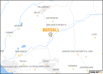 map of Bonsall