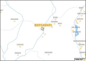 map of Bon Shahrī