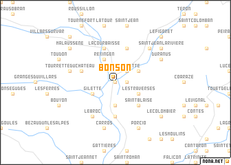 map of Bonson