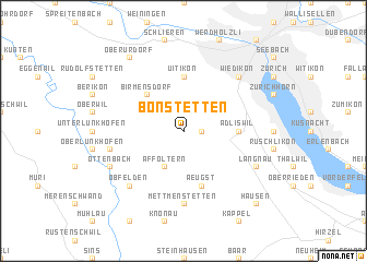 map of Bonstetten