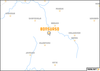 map of Bonsuaso