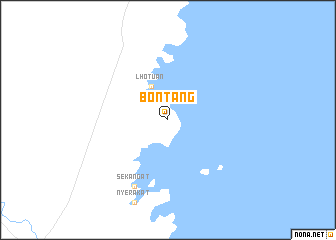 map of Bontang