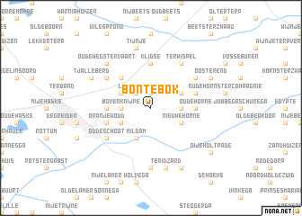 map of Bontebok