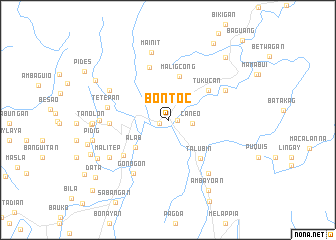 map of Bontoc