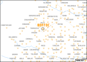 map of Bontoc