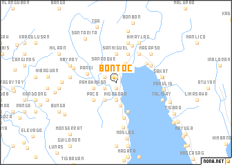 map of Bontoc