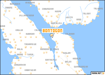 map of Bontogon