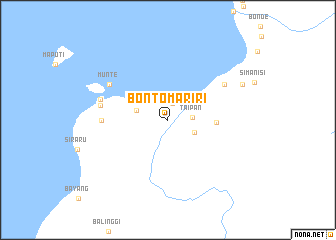 map of Bontomariri